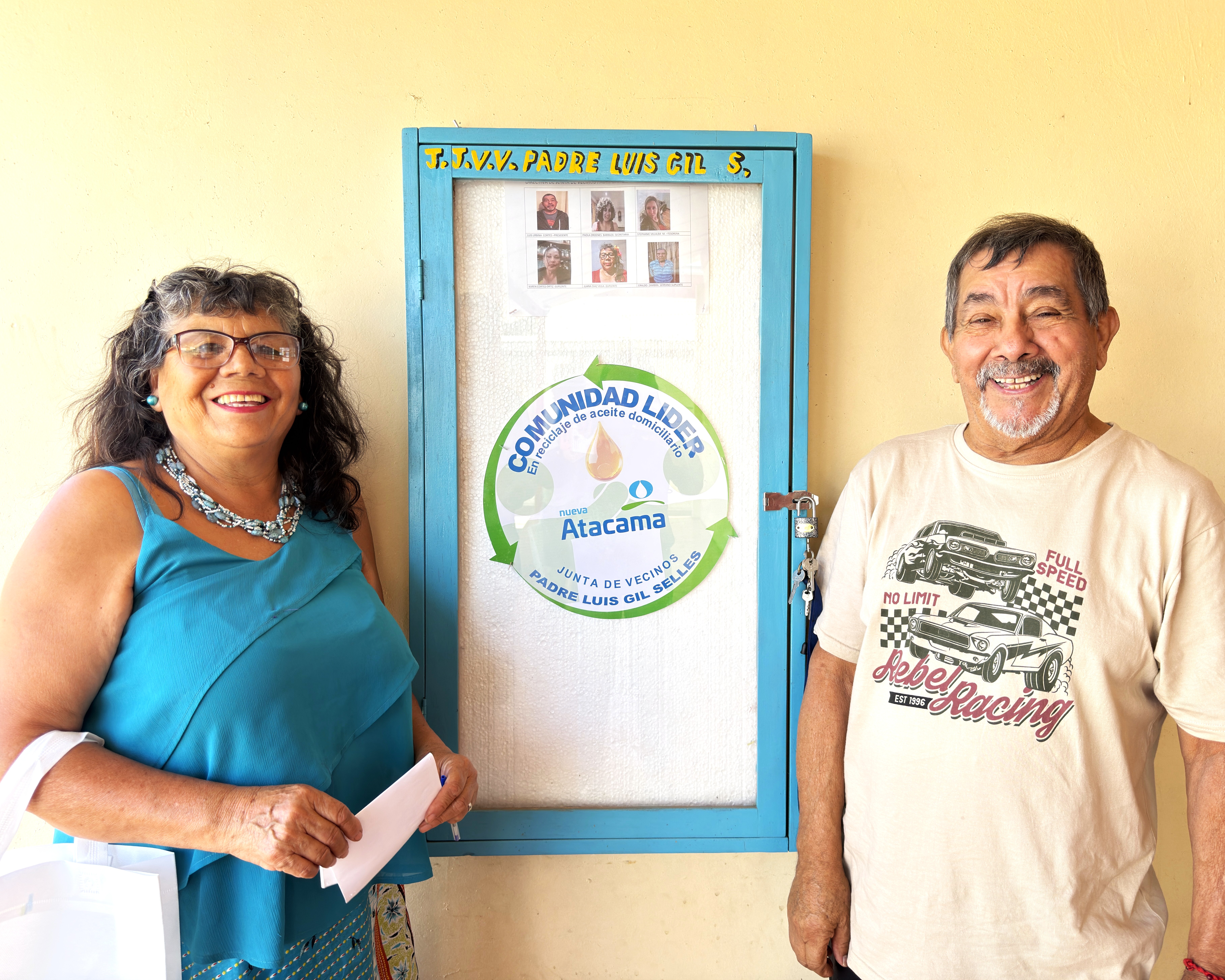 Junta de vecinos Padre Luis Gil de Vallenar es reconocida como Líder en reciclaje de aceite doméstico